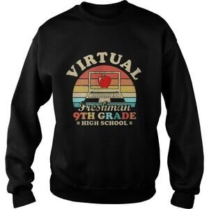Virtual Freshman 9Th Grade High School  Retro Shirt